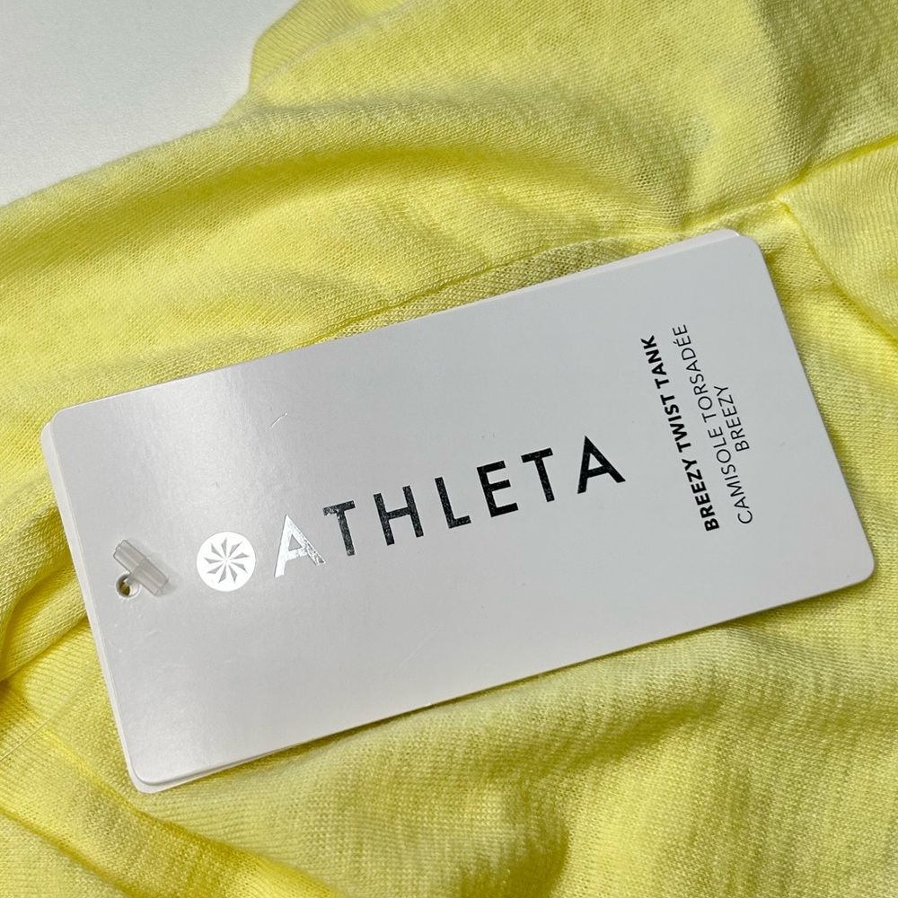 Athleta NWT Breezy Twist‎ Tank Top Size 3X Yellow Lightweight NEW Athleisure - Picture 6 of 14